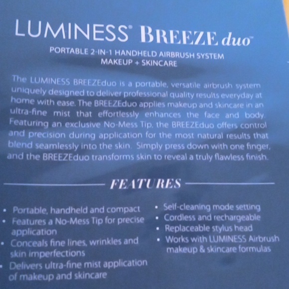 Luminess Breeze Duo Airbrush in Black and Gold With Medium Cosmetic Makeup - Picture 6 of 8